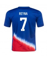 Spojené Státy Giovanni Reyna #7 Venkovní Dres Copa America 2024 Krátký Rukáv